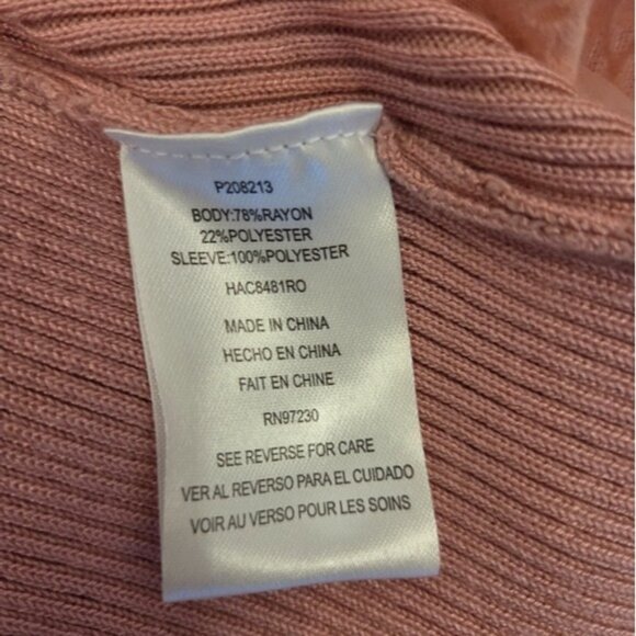 Absolutely Famous Pink Ribbed Blouse - Picture 5 of 8